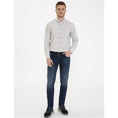 Haki Regular Fit Uzun Kollu Gömlek