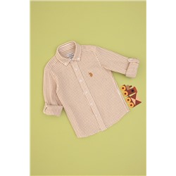 Erkek Çocuk Turuncu Uzun Kollu Gömlek