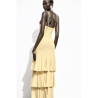 MIDI RUFFLE DRESS