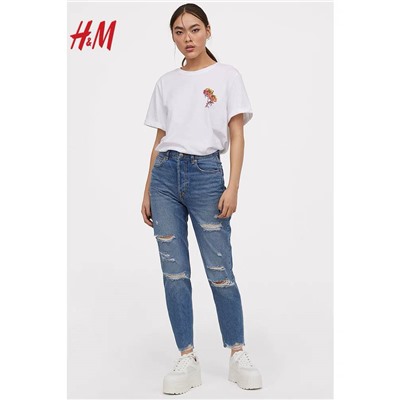 H&*M  оф сайт, распродажа стильные рваные джинсы из 💯 хлопка ✔️сейчас в распродаже с огромной скидкой