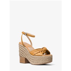 MICHAEL KORS COLLECTION Silvana Leather Platform Sandal