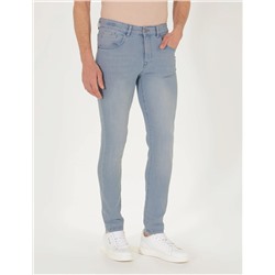 Açık Mavi Slim Fit Jean Pantolon
