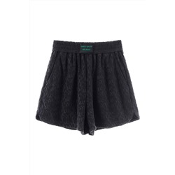 Short de tiro alto Negro