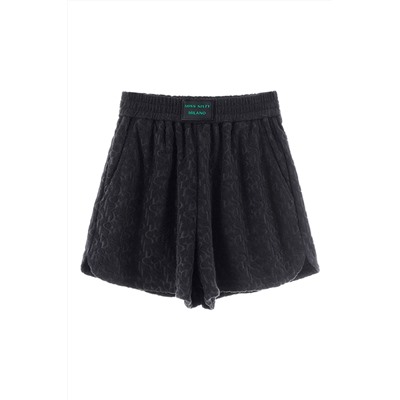 Short de tiro alto Negro