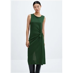Vestido abertura lazo