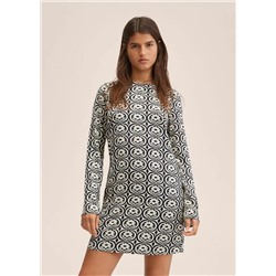 Vestido estampado retro -  Mujer | MANGO OUTLET España
