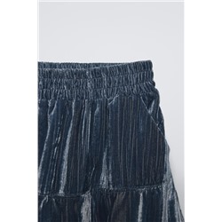 VELVET BERMUDA SKIRT