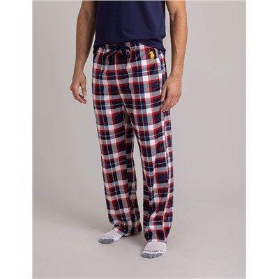 PLAID LUXE FLEECE PANTS