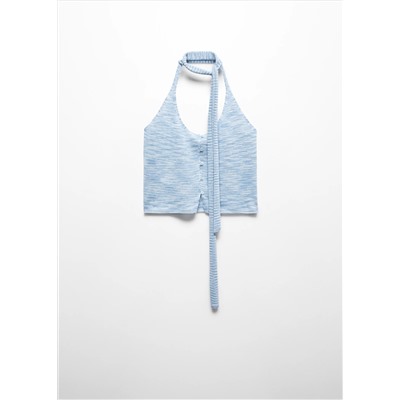 Top halter botones