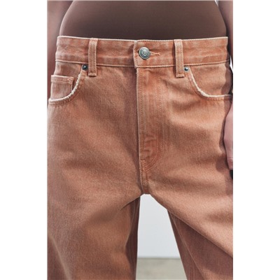 ZW COLLECTION STRAIGHT-LEG MID-RISE JEANS