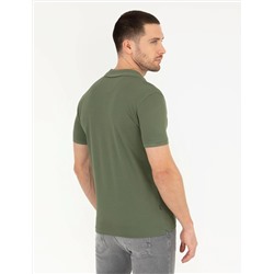 Haki Slim Fit Polo Yaka Merserize Tişört