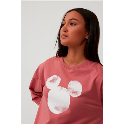 Sudadera Mickey Disney Rosa viejo