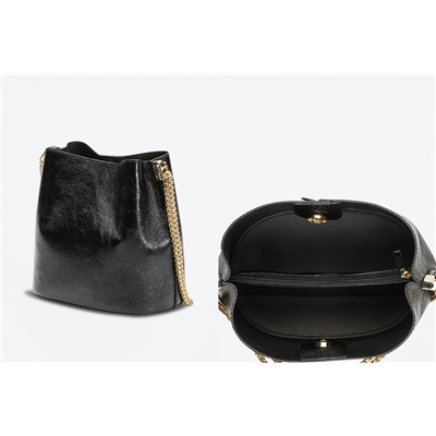 Bolso de piel Mini Bruna Negro