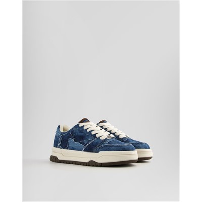 Men’s chunky denim trainers
