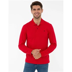 Kırmızı Slim Fit Basic Sweatshirt