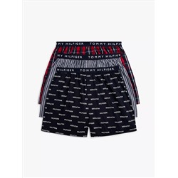 Tommy Logo Woven Boxer 3-Pack