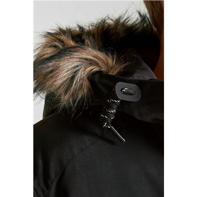 Chaqueta con capucha Negro