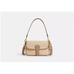 Hadley Shoulder Bag With Signature Canvas