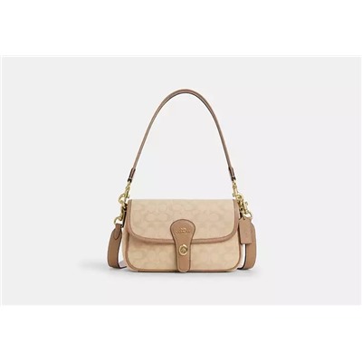 Hadley Shoulder Bag With Signature Canvas