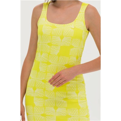 Kadın Neon Sarı Örme Elbise