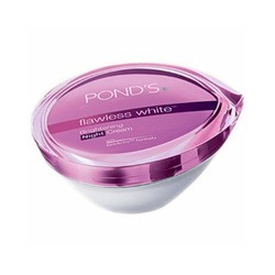 Крем осветляющий ночной Flawless white от Pond's 50 гр / Pond's Flawless White Lightening Naturals Camellia Night Cream 50 gr