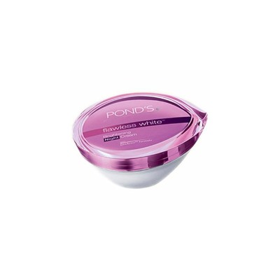Крем осветляющий ночной Flawless white от Pond's 50 гр / Pond's Flawless White Lightening Naturals Camellia Night Cream 50 gr