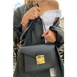 Bandolera de piel Vic Negro