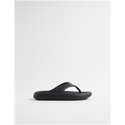Flip Flops, Men, Dark Black