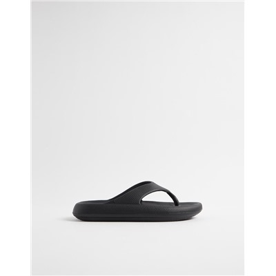 Flip Flops, Men, Dark Black