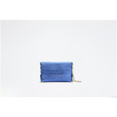 Bandolera de piel Briana Azul