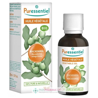 Puressentiel Huile Végétale Macadamia BIO 30 ml