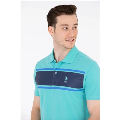 Erkek Mint Polo Yaka Tişört