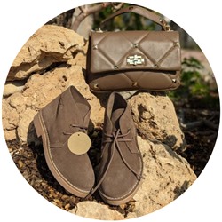 AB.Z. SAFARY LODO+Ab.Zapatos PELLE Valentina (820) Taupe АКЦИЯ