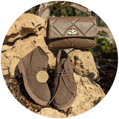 AB.Z. SAFARY LODO+Ab.Zapatos PELLE Valentina (820) Taupe АКЦИЯ