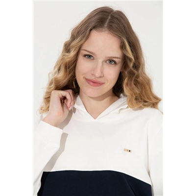 Kadın Vİşne Kapüşonlu Sweatshirt