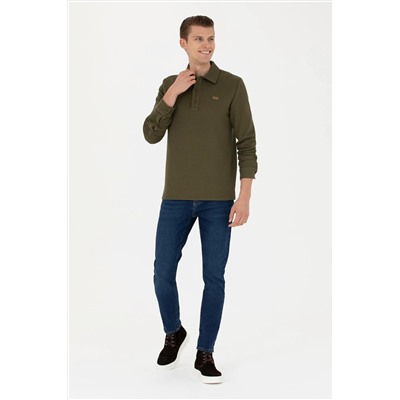 Erkek Haki Sweatshirt
