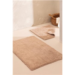 Cameo 2'li Banyo Paspası - Bej - 60x100 cm