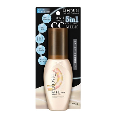 KAO Essential Несмываемое мультифункциональное СС-молочко для волос (5 в 1), флакон с дозатором 100 мл