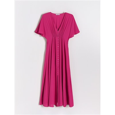 Midikleid aus Viskose