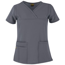 WonderWink Scrubs Four-Stretch Y-Neck Top
