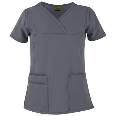 WonderWink Scrubs Four-Stretch Y-Neck Top