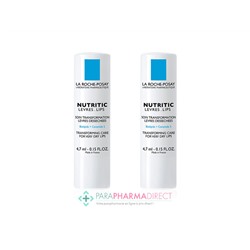 La Roche Posay Nutritic Lèvres Soin Transformation Lèvres Dessechées 2x4,7mlLot  × 2