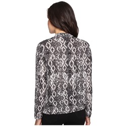Snake Print Shirt with Keyhole Cut Out
