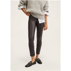 Leggings efecto piel aberturas -  Mujer | MANGO OUTLET Melilla