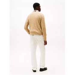 Cable Knit Crewneck Sweater