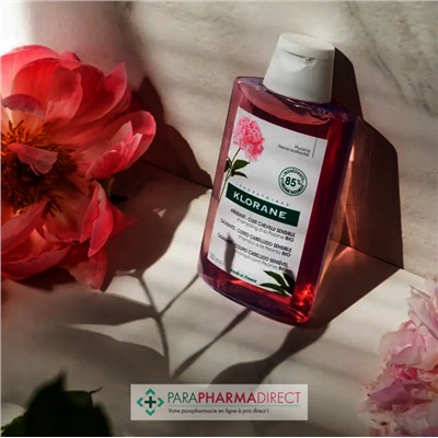 Klorane Pivoine Shampooing Apaisant - Cuir Chevelu Sensible 100 ml - Format Voyage