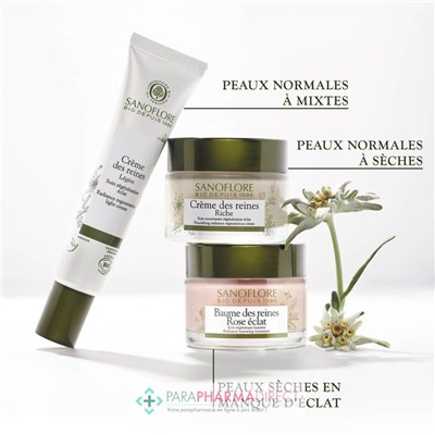 Sanoflore Crème des Reines Légère - Soin Régénération Eclat BIO 50 ml