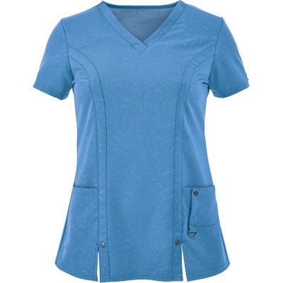 Dickies Xtreme STRETCH Scrubs Camo-Kazee Embossed Top