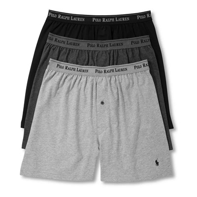 Men's 3-Pk. Cotton Classic Knit Boxers