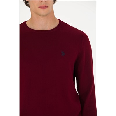 Erkek Bordo Basic Kazak